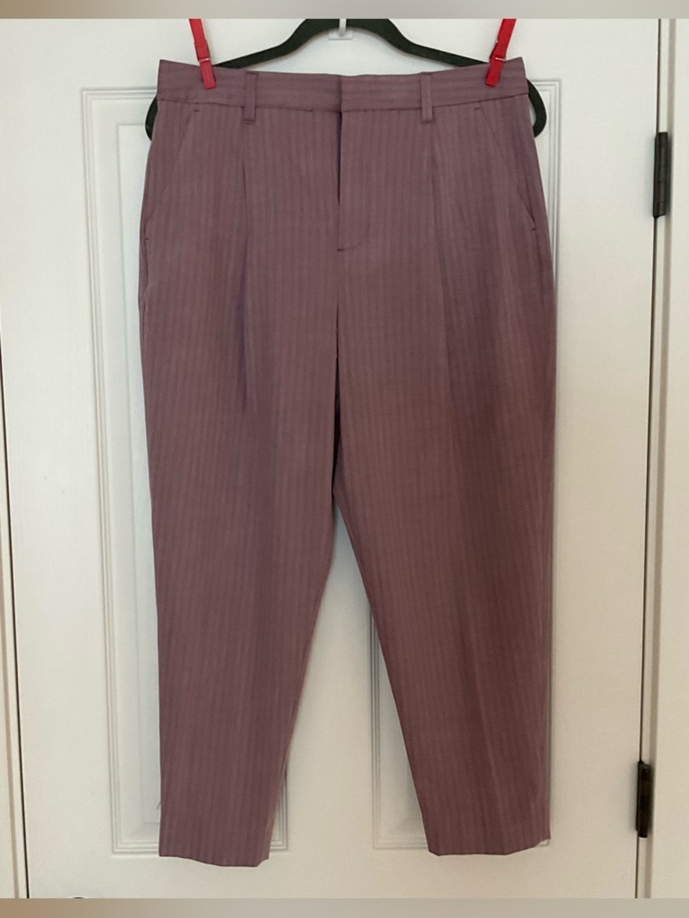 Banana Republic Mauve Pinstripe Trousers